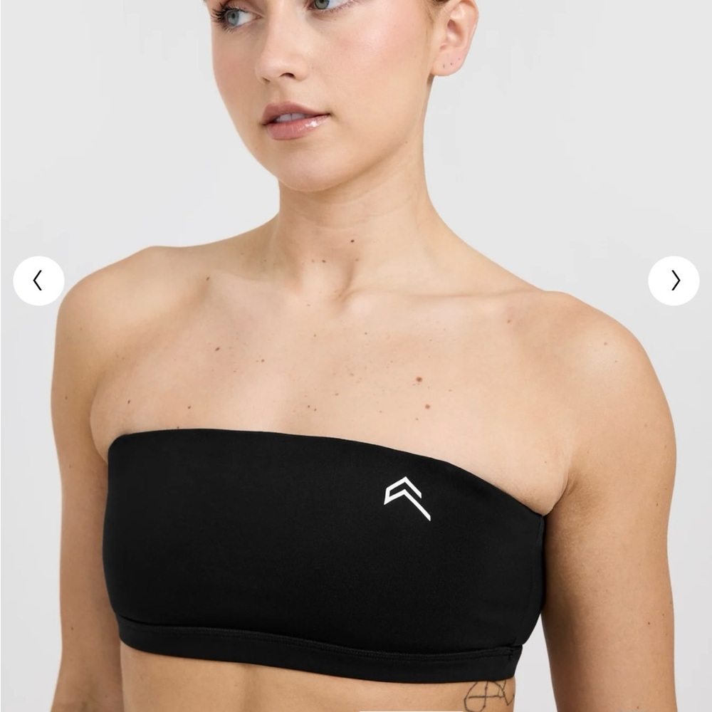 Oner Active SPORTS BRA EVERYDAY BANDEAU BRALETTE BLACK